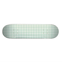 Houndstooth Seafoam y blanco Patin