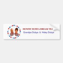 HOWDY EQUIPO IDEAL DE DUBYA ETIQUETA DE PARACHOQUE