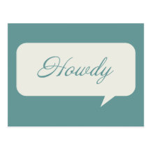 Howdy postales adaptables