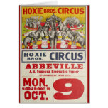 Hoxie Bros. Circo Tarjetas