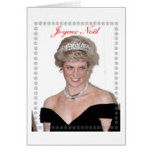 HRH la Princesa de Gales Joyeux Noël Tarjeton