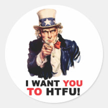 HTFU - Pegatina