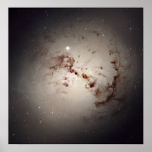 Hubble espía conejitos del polvo cósmico poster