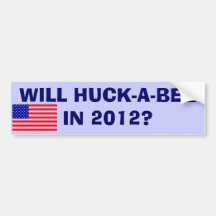¿HUCK-A-BEE EN 2012? PEGATINA DE PARACHOQUE