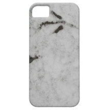 Huellas de la focha en la nieve iPhone 5 Case-Mate coberturas