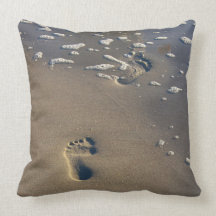Huellas en la arena… ¡Una almohada de la playa!