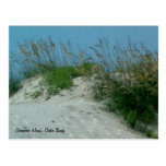 Huellas y dunas de arena, isla de Okracoke, NC Postal