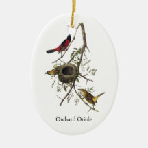 Huerta Oriole - John James Audubon Ornamento Para Arbol De Navidad