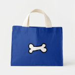 Hueso de perro lindo del dibujo animado bolsas de mano