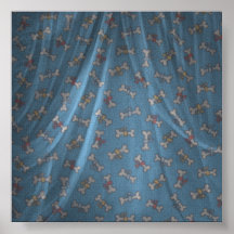 Huesos azules del perrito poster