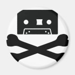 huesos de la cinta de la música imanes  