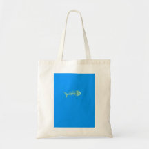 huesos de pescados de lujo bolsa lienzo