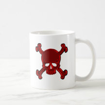 Huesos del n del cráneo taza de café