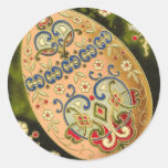 Huevo de Pascua del Cloisonne Etiqueta Redonda