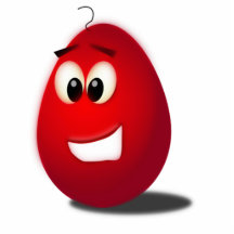 Huevo de Pascua rojo Esculturas Fotográficas