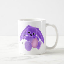 Huevo del conejito de pascua taza de café