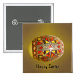 Huevo rumano pintado a mano feliz 5 de Pascua
