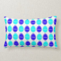 Huevo-stra del huevo de Pascua (azul) Almohadas
