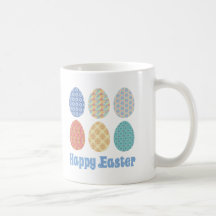 Huevos de Pascua adornados abstractos enrrollados Tazas