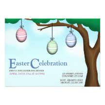 Huevos de Pascua colgantes - invitaciones del día  Comunicados Personalizados