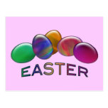 Huevos de Pascua del arco iris Tarjeta Postal