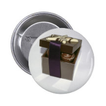 Huevos de Pascua en una caja del chocolate Pins