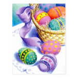 Huevos del color de Pascua Postal