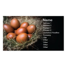Huevos en la jerarquía plantilla de tarjeta personal