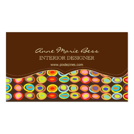 Huevos retros en tarjetas de visita del chocolate