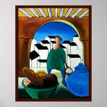 HUEVOS Y ARCO DE LAS MUJERES POSTER