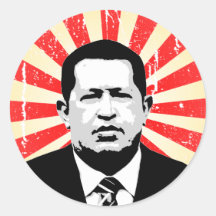 Hugo Chavez Etiqueta Redonda