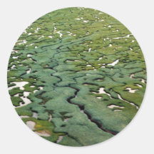 Humedales del delta de Kuskokwim - visión aérea Pegatinas