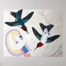 Hummngbirds y Yei Posters