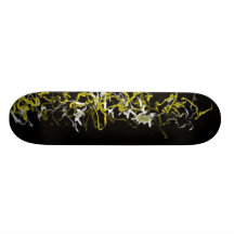 Humo amarillo tabla de patinar