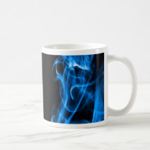 Humo azul tazas de café