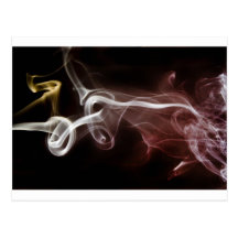 Humo colorido postales