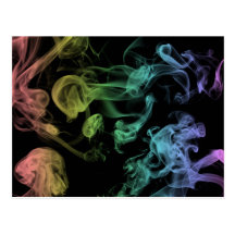 Humo del arco iris postales