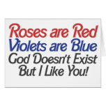 Humor ateo divertido del día de San Valentín Tarjetón