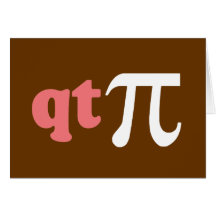 Humor de la matemáticas - camiseta linda pi tarjeton