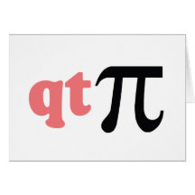 Humor de la matemáticas - camiseta linda pi tarjetón