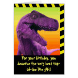 Humor del dinosaurio tarjetón