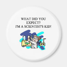 humor del niño de la ciencia imán de frigorífico