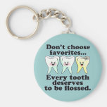 Humor dental divertido llaveros personalizados