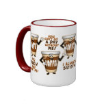 Humor divertido del café taza de café
