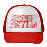 Humor retro 80s de la universidad dulce de la acci gorro de camionero