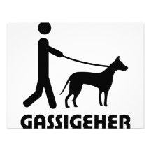 Hund del caminante del perro de Gassigeher Invitaciones Personales