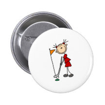 Hundimiento del putt del bolso verde pins