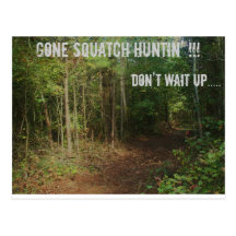 Huntin'! ido de Squatch Tarjetas Postales