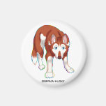 HUSKY SIBERIANO IMÁN PARA FRIGORÍFICO