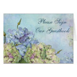 Hydrangea de la acuarela floral - Guestbook de la  Tarjeta